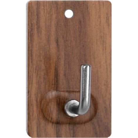 Blister mit 2 selbstklebenden Kleiderbügeln. Metall Holz 41x25mm 2040-9+ Inofix
