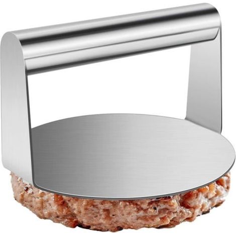 Presse à Hamburger - Acier Inoxydable 304 - 5,5 Pouces - Antiadhésif - Cuisson Saine - Ergonomique (1/4)