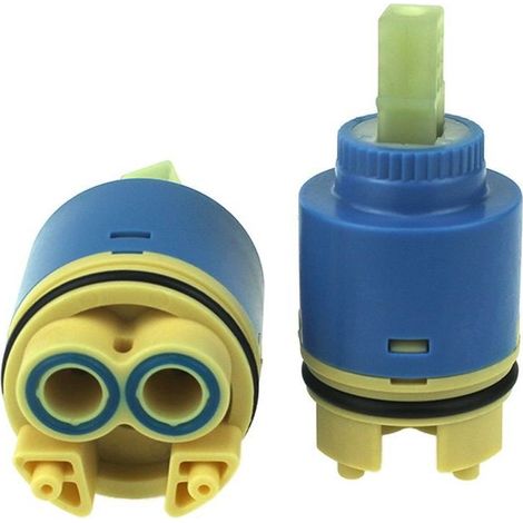 GROOFOO Noyau de valve de robinet d'eau chaude et froide accessoires de robinet de valve en céramique interrupteur noyau de valve de pied haut intérieur noyau de valve d'eau mélangée(40mm) (1/3)
