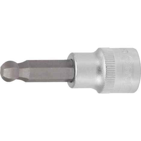 1/4" Douilles tournevis 6 pans intérieur à tête sphérique, 5 mm