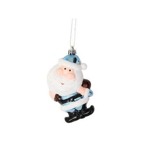 2 Suspensions Pere Noel et sa hotte bleu