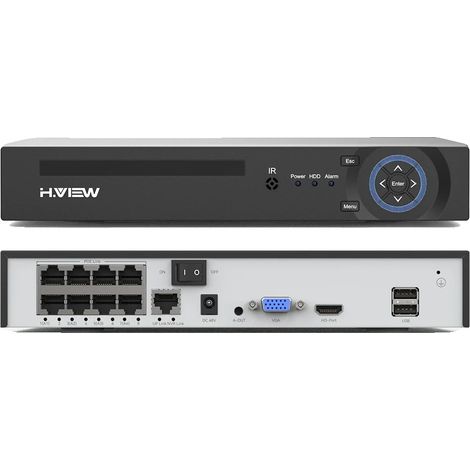 Sistema de vigilancia, resolución de video de 8 MP, detección inteligente con IA, Ninguno (1/5)