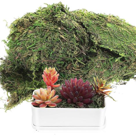 Mousse artificielle, fausse mousse, mousse verte, mousse décorative, mousse pour plantes-17.00X15.00X4.50CM (1/2)