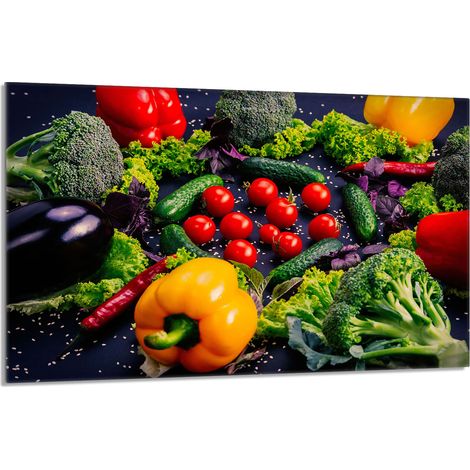 Glasschutzplatte für den Herd 80x52 Gemüse (1/5)