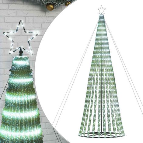 Albero di Natale Albero natalizio Albero festivo a LED 1028 LED Bianco Freddo 403 cm (1/5)