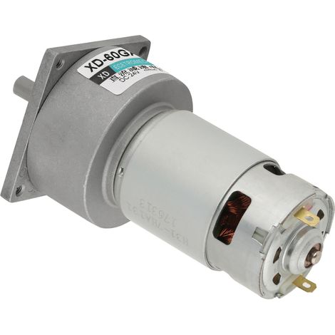 35-W-Mikro-Gleichstrom-Metallgetriebemotor, Drehzahlregelung (im Uhrzeigersinn/gegen den Uhrzeigersinn) (24 V, 600 U/min) (1/5)