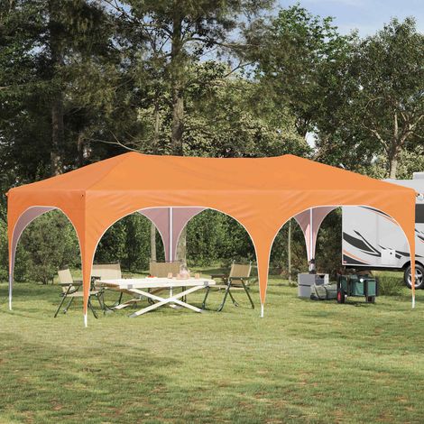 vidaXL Tenda per feste a pop-up 575 x 288 x 245 cm Arancione