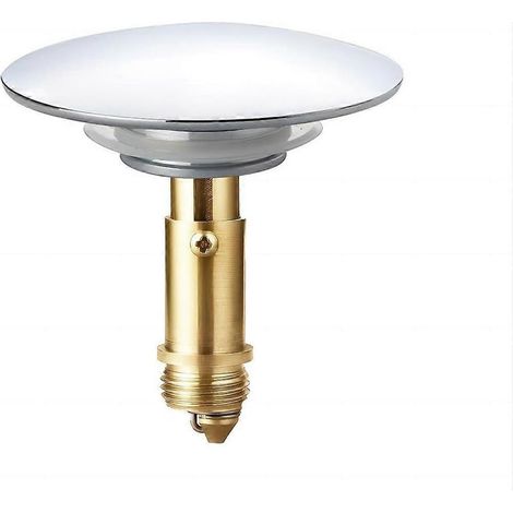 Bouchon de vidange à pression et clic-clac (66 mm), bouchon de vidange pour lavabo, bouchon de vidange en laiton (1/4)