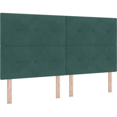 Maison Exclusive - Testiera LED con strisce LED Verde 180 cm Velluto (1/5)