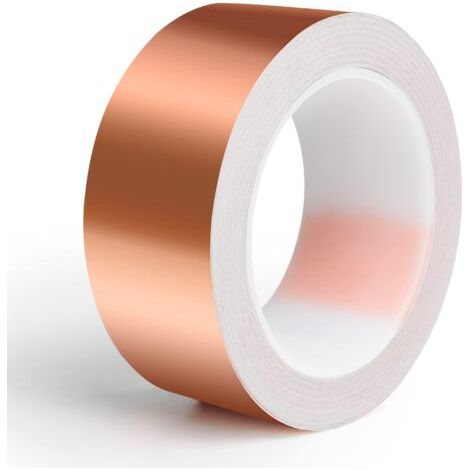Copper tape against snails, 30 mm x 20 m, anti-snail barrier, protection against snails, raised bed plants, self-adhesive copper tape, defense against snails (1/5)