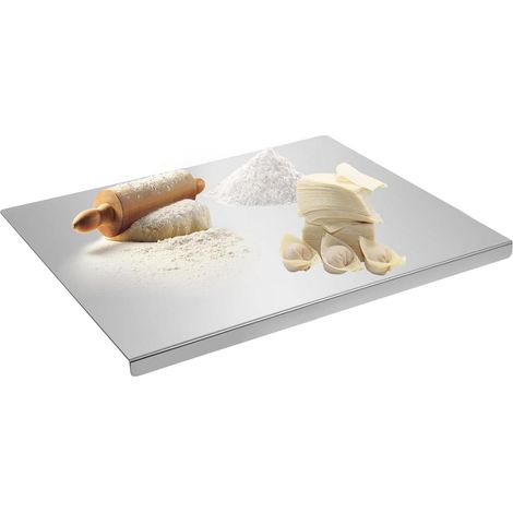 Schneidebrett aus Edelstahl mit erhöhtem Rand – 30 x 40 cm – Arbeitsplatte (1/5)