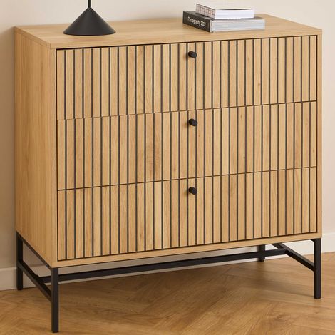 Albany commode 3 tiroirs nature. (1/5)