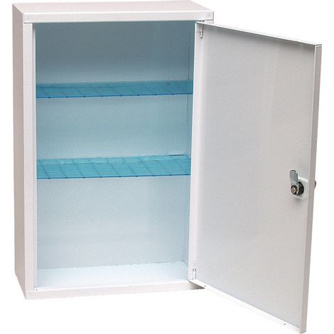 PVS Erste-Hilfe-Schrank aus weißem Metall DM 388 für über 3 Personen - 46x30x14 cm