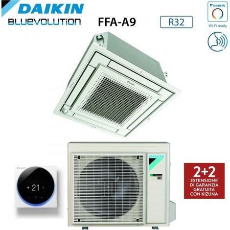 Climatizzatore Condizionatore Daikin a Cassetta Fully Flat 18000 BTU FFA50A9 R-32 Wi-Fi Optional con Griglia Bianca Inclusa Classe A+/A - Garanzia Italiana R-32,Comando a Infrarossi BRC4C65,Italia 2+2