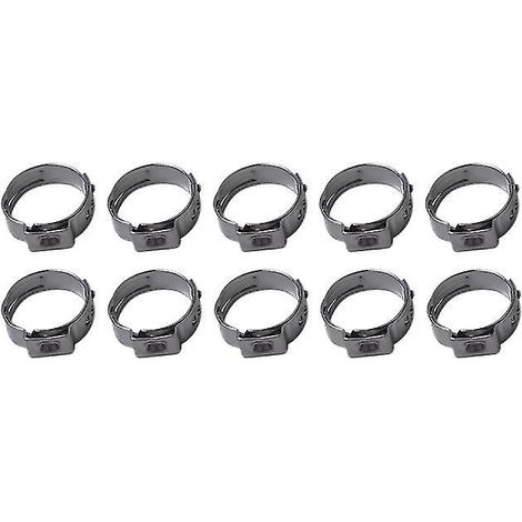 Nouveau lot de 10 colliers de serrage en acier inoxydable