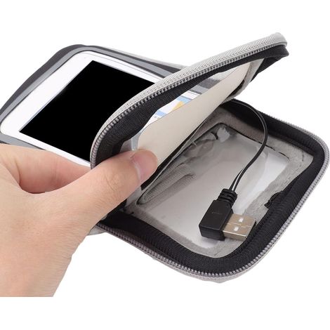 Electric Heated Phone Bag, Universal Cold Resistant Battery Protection Case with Window for Camera for Outdoor in Winter (1/5)