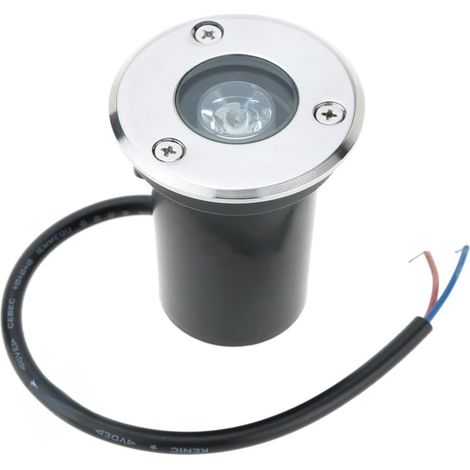 Lampe paysagère souterraine LED IP67 jardin extérieur verre trempé acier