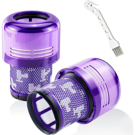 Dyson V11 Absolute Extra Pro, 2 Pack Filters for V11 Torque Drive Animal, V15 Detect Cordless Vacuum Cleaner SV14 SV17 SV22 Washable Replacement HEPA Filter Replaces DY-970013-0