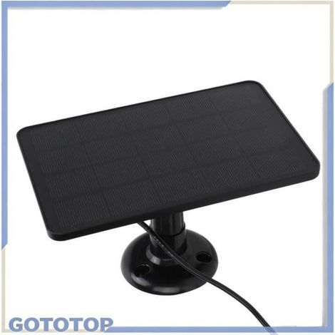 Chargeur Solaire - Panneau Solaire 4 W 5 V En Silicium Monocristallin - Pour Éclairage Extérieur Jardin Caméra Surveillance - 1 Pièce (1/5)