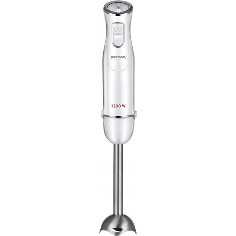 MPM MBL-35 Batidora blanca 1200W con función Turbo