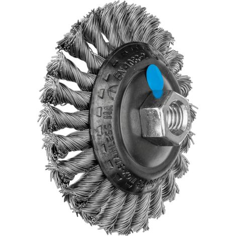 PFERD TOOLS Kegelbürste gezopft KBG Ø 100x13 mm M14 Edelstahl-Draht-Ø 0,50mm Winkelschleifer (1)