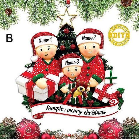 Pendentif de Noël rétro en fer, style antique, Père Noël et avion, décoration à suspendre au sapin, ornements, décoration de fête B2 (1/5)