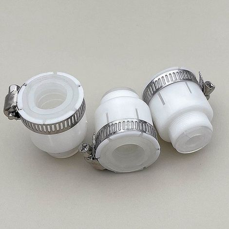 Adaptateur universel pour robinet en 3 pièces, kit de connexion rapide pour robinets col de cygne d'un diamètre extérieur de 15 à 22 mm, compatible avec (1/2)