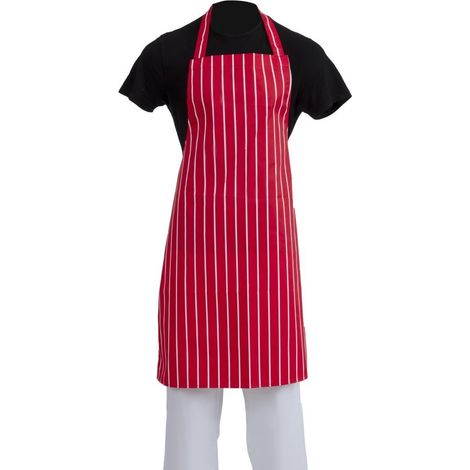Tablier Bavette Whites Rayé Rouge Et Blanc - Whites Chefs Clothing (1/3)