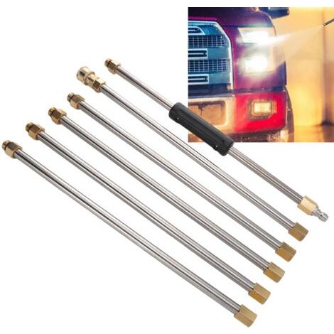 Juego de 6 extensiones de 90 pulgadas para limpieza de techos con conexión rápida de 1/4".