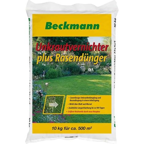 Rasendünger mit Unkrautvernichter 10 kg, Langzeitwirkung für 500m² (1/5)