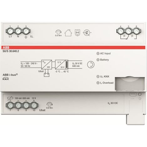 SU/S30.640.2 Alimentation KNX secourue 640 mA MRD 2CDG110275R0011 ABB A908595 (1/3)
