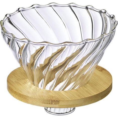 Geeignet für Brasilia – Glaskaffeefilter – Handgefilterter Kaffee – Glas, Bambus, BPA-frei