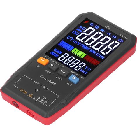 Intelligentes digitales Multimeter zur Messung von Wechsel- und Gleichspannung, Widerstand, Dioden, Frequenz und Kapazität (1/5)