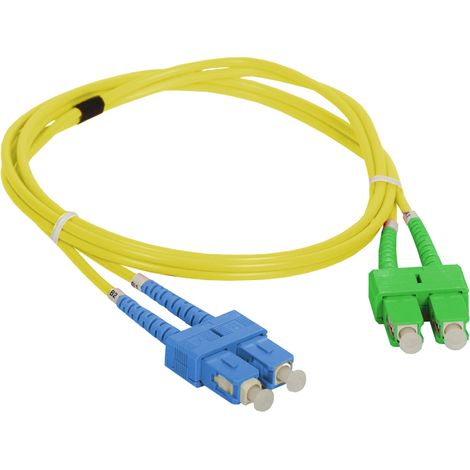 Cavo patch SM SC/APC-SC duplex 9/125 5,0 m alantec