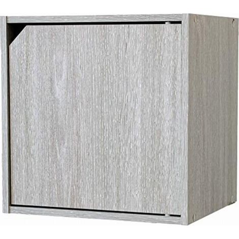 Cubetto con anta impilabile cemento cm 35x29x35h (1/2)