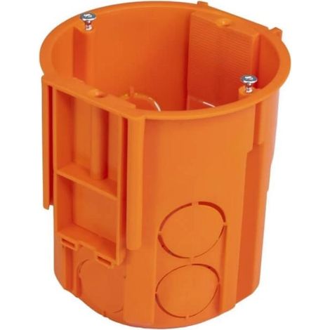 Caja de empotrar 60 extra profunda 80mm, con tornillos, conexión - A.0080