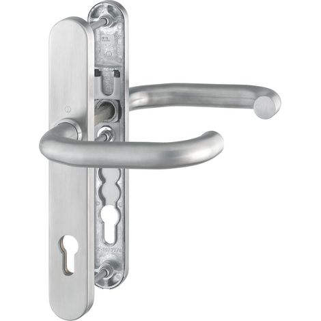 HOPPE® AP Schutz-Drückergarnitur mit Schmalschild Paris RD-E138GF/3358/3357N, Edelstahl, 2699901 (1/2)