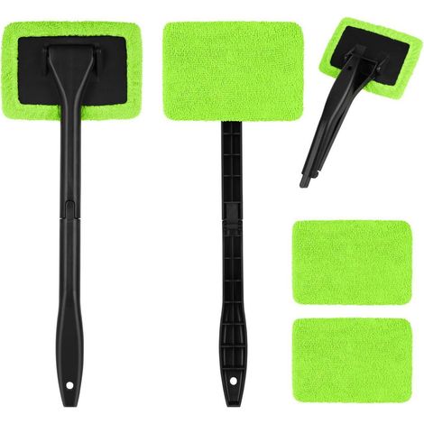 Autowaschbürste Teleskop mit 2 Mikrofaserpads, ausziehbarer Griff (1/5)