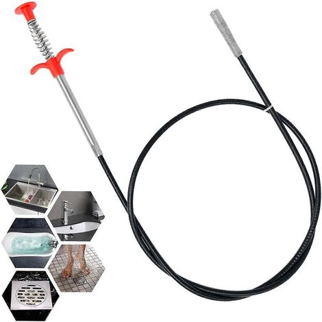 Pince flexible de 160 cm, pince pour canalisation, utilisable pour attraper les cheveux, les déchets et même des objets importants. (1/5)