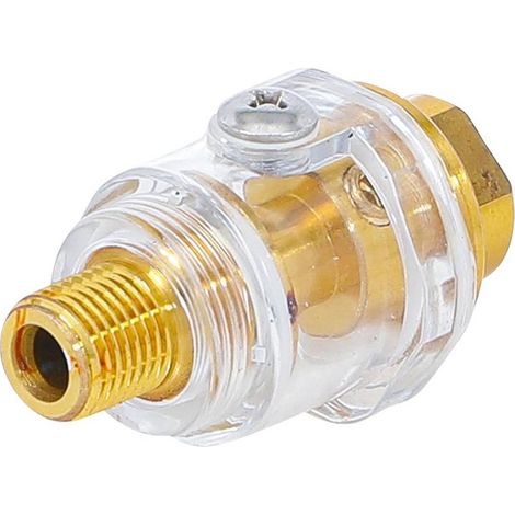 Huileur Automatique à Air Comprimé 6,3 mm (1/4) - Connecteur de Tuyau - Lubrification Précise et Continue - D-Work (1/5)
