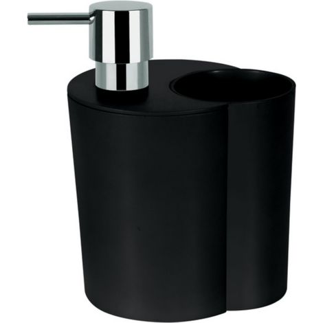 Distributeur de savon ABS SUN & MOON Noir Spirella (1/2)