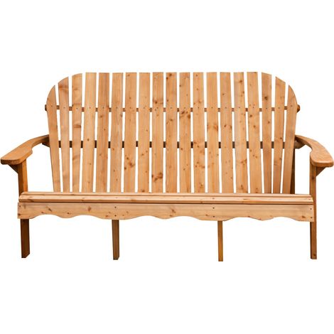 Axi Isabelle Banc De Jardin En Bois, 3 Places, 173 X 90 X 91 Cm, Poids Maximal : 300 Kg / 3 Personnes Banc De Jardin Style Adirondack, Bois D'Épicéa Fsc Mixte, Dossier Haut (1/5)