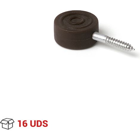 Soporte para Balda de Cristal y Madera  Estilo Funcional  Fabricado en Plástico  Acabado en Marrón  Medidas 13726 mm  Sistema de Fijación Atornillado  16 Unidades - (1/5)