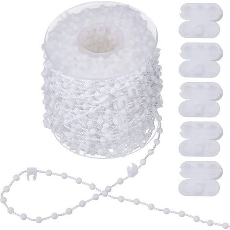 Liens Chaîne 20 Mètres de Fond Aveugle Verticale avec 5 Pièces Connecteurs de Chaîne en Plastique Fermoir de Chaînette (1/5)