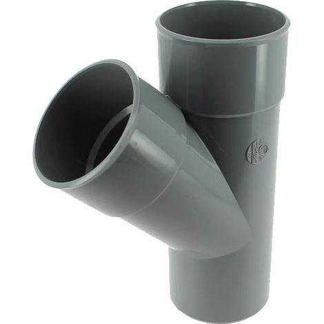 Culotte 45° PVC Mâle Femelle Ø80 (1/3)