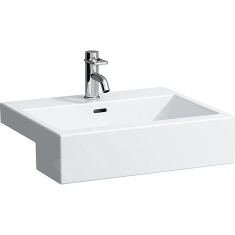 LAUFEN Living City lavabo semi-encastré, avec trop-plein, 1 trou (1/3)