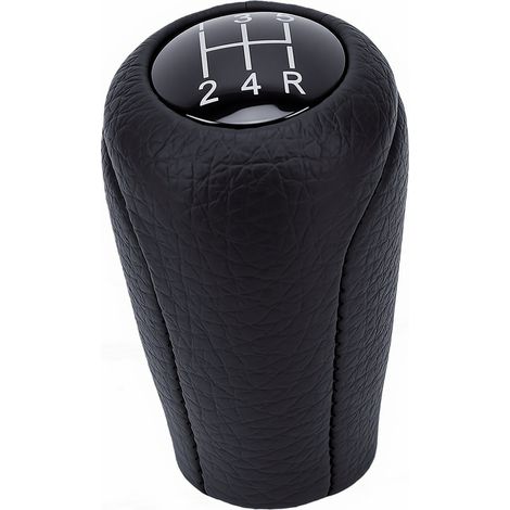 Bras levier vitesse cuir, pommeau levier vitesse 5 vitesses remplacement pour Mazda 3 BK BL CR CW (1/5)
