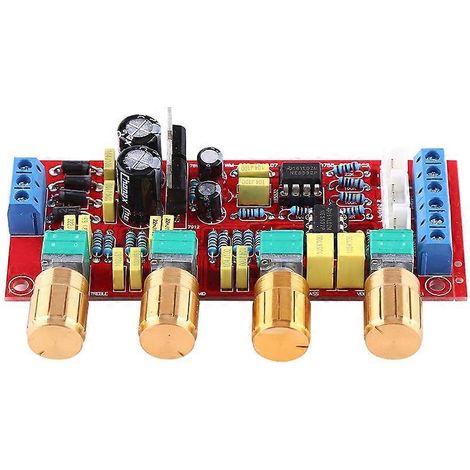 Préamplificateur Hi-Fi NE5532 : kit de circuit imprimé pour préamplificateur, amplificateur opérationnel 12 V CA (carte équipée). (1/4)