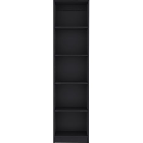 Librería Home Xs con estantes de 5 niveles y diseño delgado (1/5)