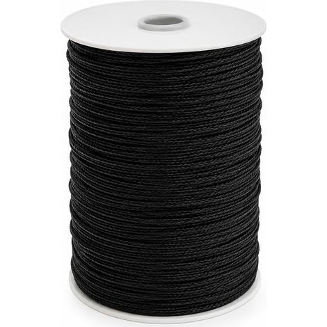 CORDINO PER TENDE E VENEZIANE- - ø mm.3x300mt. - nero - 1 rotolo